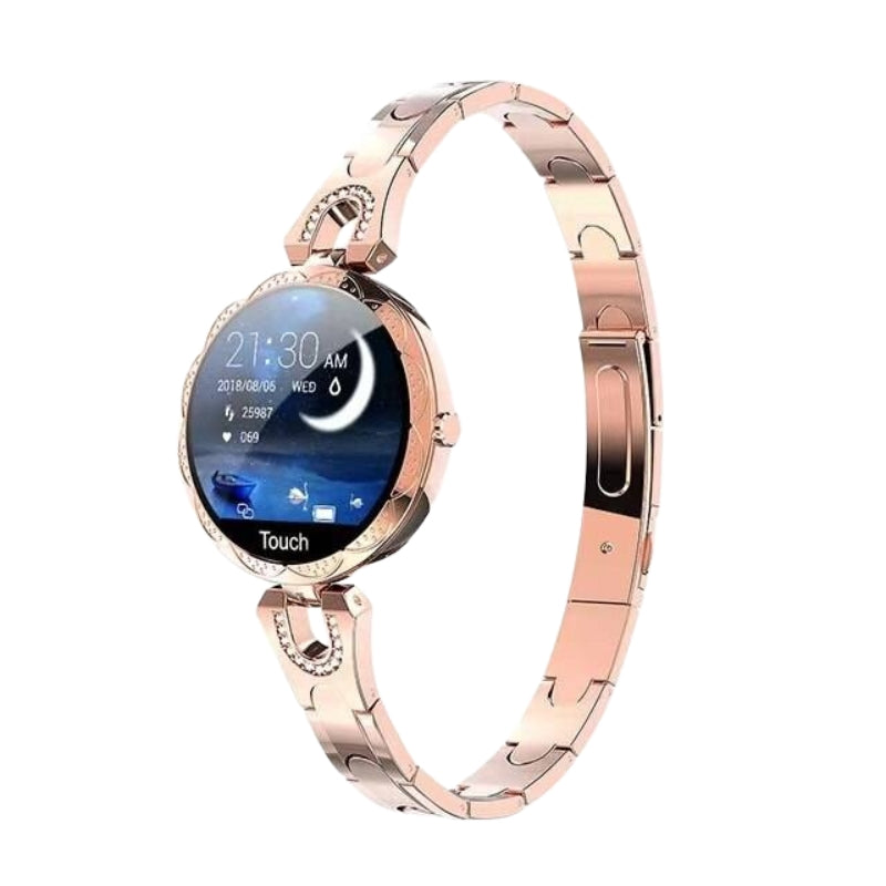 Waterdichte Smartwatch met Gezondheids- en Fitnessmonitoring – Roestvrij Staal