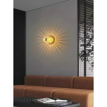 Wandlamp Glas E14 Metaal Transparant Hal Slaapkamer Bauhaus Wandverlichting Retro Design