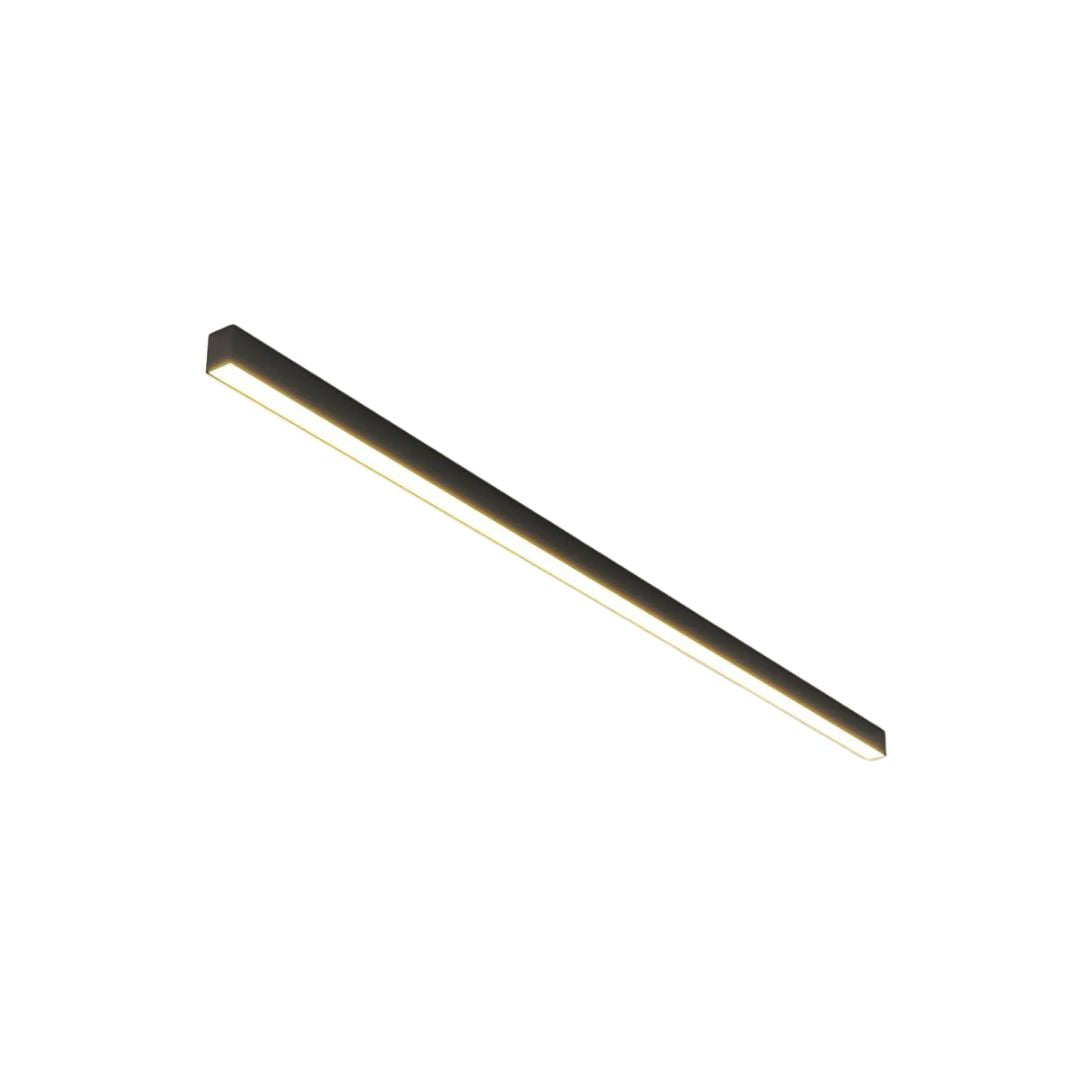 LED plafondlamp zwart langwerpig modern voor woonkamer hal slaapkamer minimalistische plafondverlichting binnen