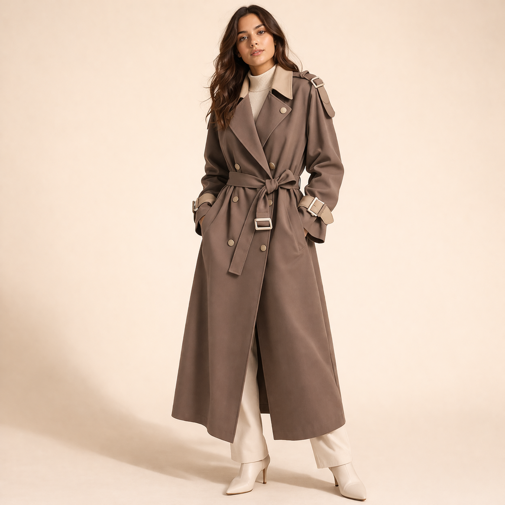 Trenchcoat Dames Exclusief Chique Kwaliteit