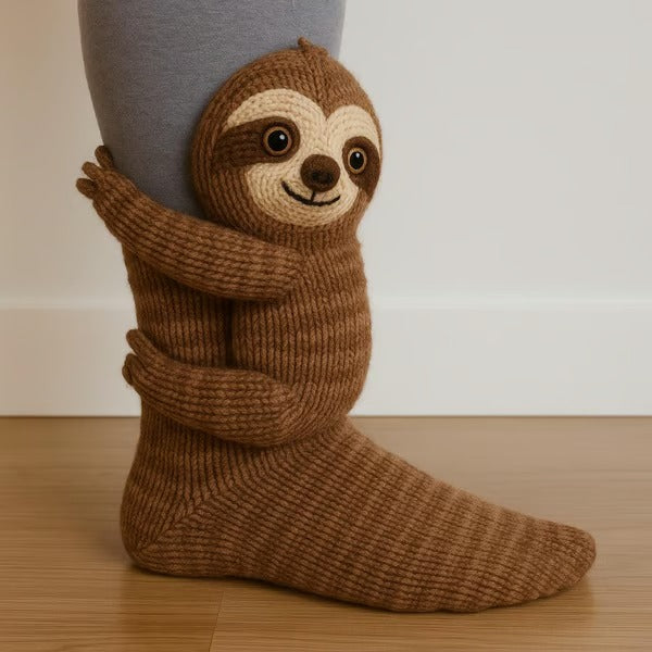 Dames Gebreide Socken met 3D Dieren voor Binnen - StudioMarella