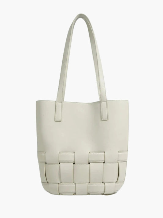 Leren Schouder tas voor Dames met Gevlochten Patroon - StudioMarella