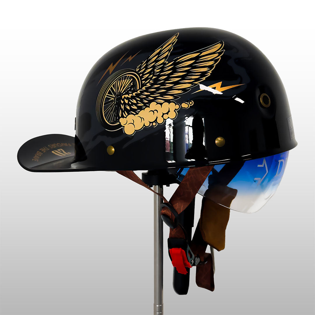 Motorhelm Halfopen Baseball Stijl DOT ECE Gecertificeerd Dagelijks Rijden Veiligheid Comfort Bescherming