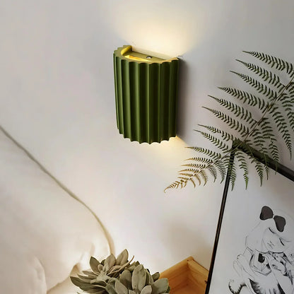 Wandlamp Resin Sculptuur Golvend Nordisch Wit Groen Grijs Slaapkamer Hal