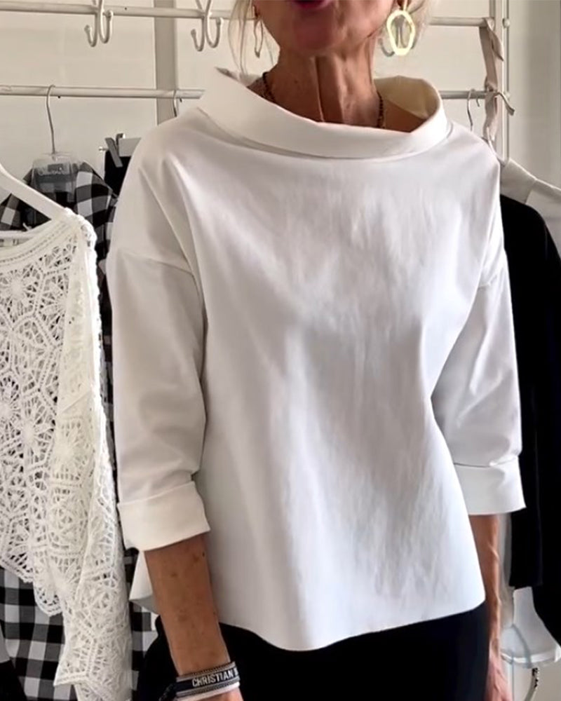 Sofia Elegante Top – Ademend Materiaal, Tijdloos Design Dames Top-6