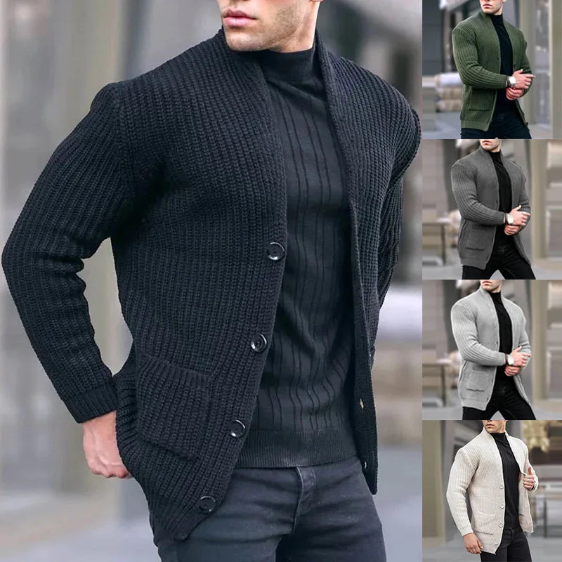 Gebreide Vest Heren Modern Streetwear Stijl