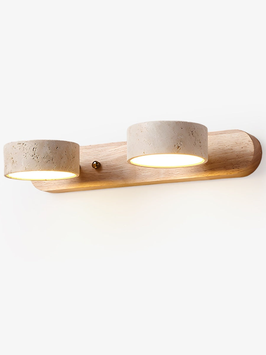 Wandlamp met meerdere lichtpunten natuursteen modern badkamerverlichting warmwit koelwit 2-3-4 lichts stenen armatuur