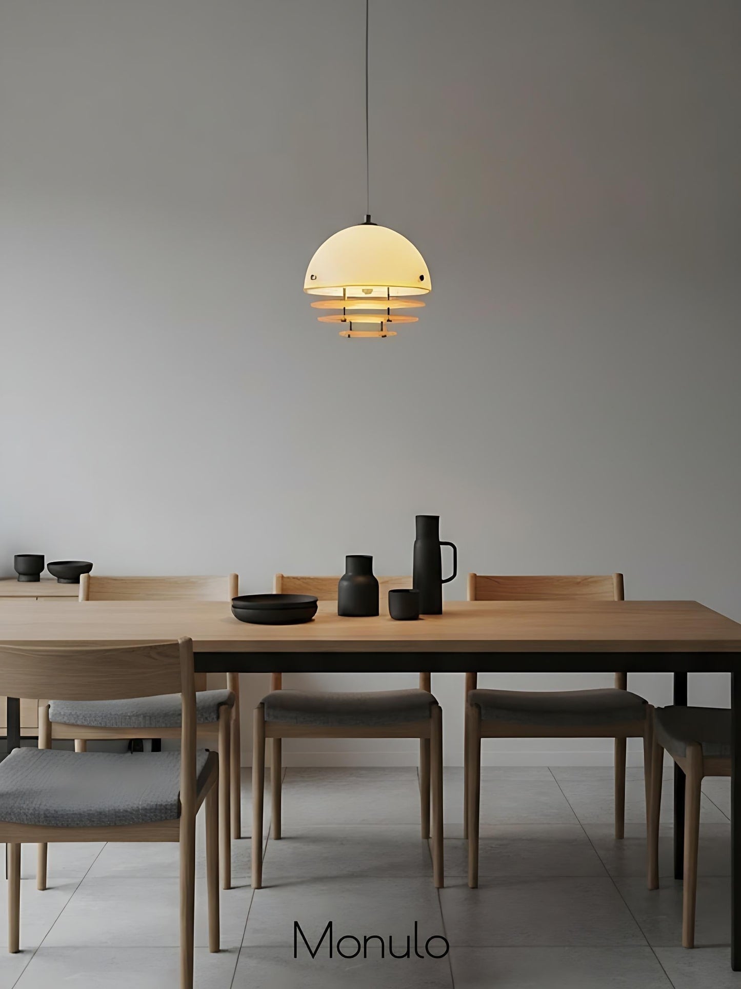 Stijlvolle Hanglamp Bauhaus Design Oranje-Wit Sfeerverlichting voor Moderne Interieurs