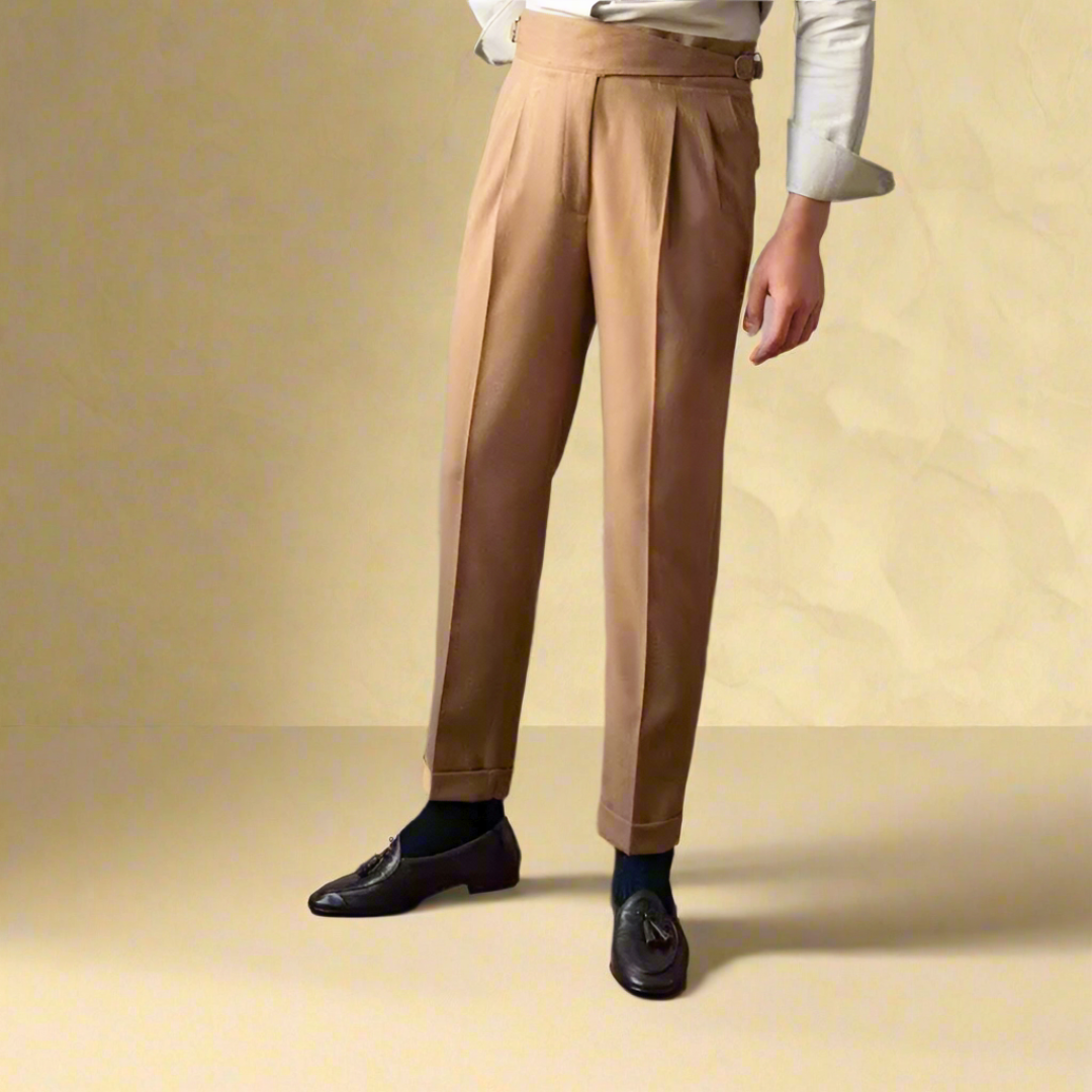 Stijlvolle Heren Broek Comfortabel Elegante Design
