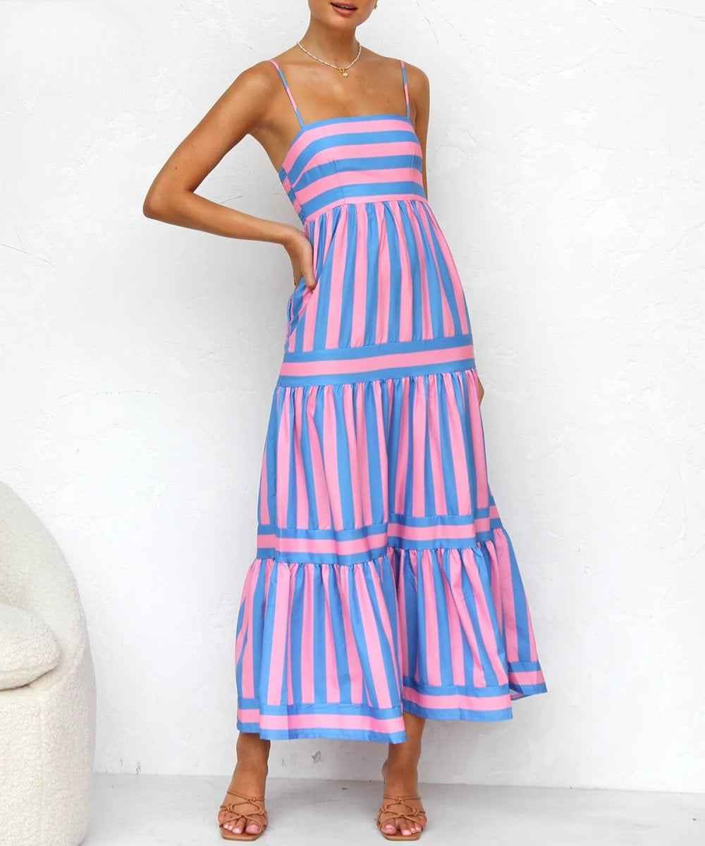 Maxi Jurk Strepen Zomerjurk