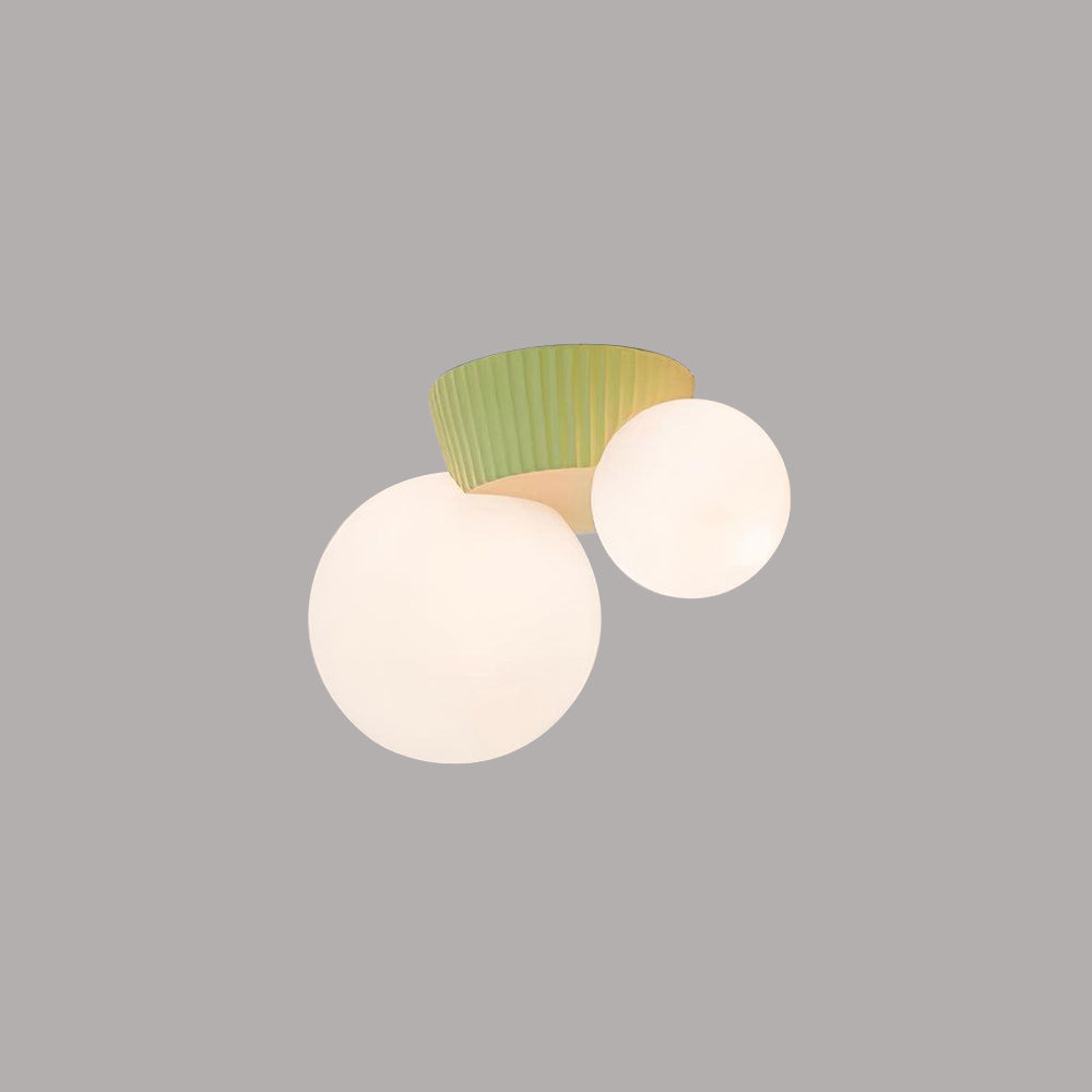 Moderne Plafondlamp met Dubbele Bollen – Stijlvolle Scandinavische Wandverlichting voor Woonkamer en Slaapkamer