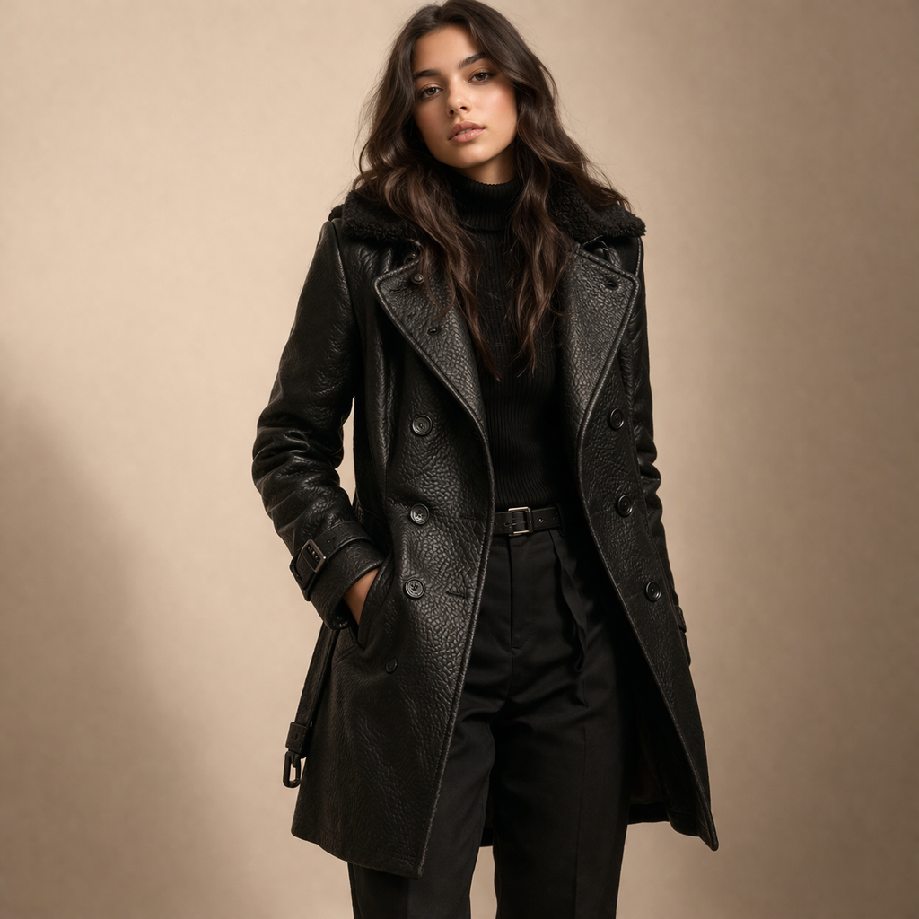 Dame Trenchcoat Lang en Tijdloos Design