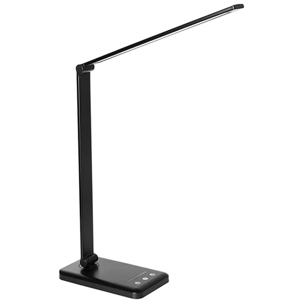 LED Bureaulamp met USB-Oplaadpoort – 5 Lichtstanden en Dimbaar – Flexibele Arm – Oogvriendelijke Verlichting