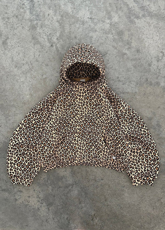 Luipaard Hoodie Met Kap Rood Zwart - StudioMarella