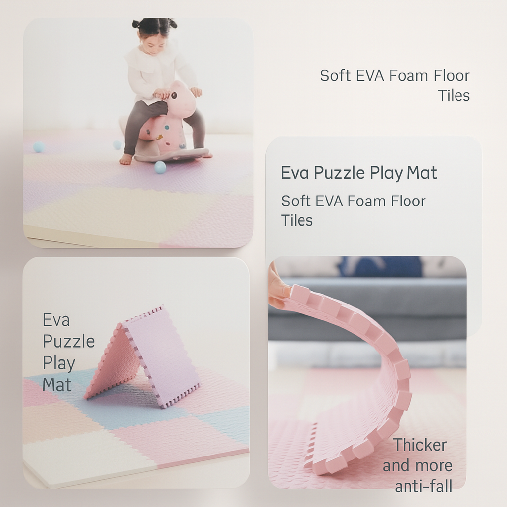 Puzzelmat Baby EVA Foam Vloertegels 30x30cm Antislip Speelmat Kinderen Kruipmat Zachte Speelvloer Babykamer Speelkamer
