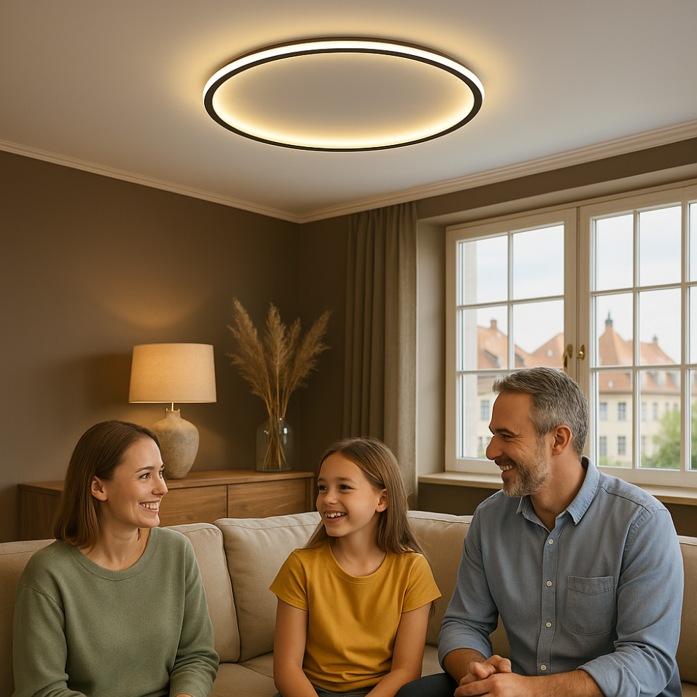 Dimbare LED Plafondlamp Rond Warm Wit 3000K Aluminium Acryl Woonkamer Eetkamer Gang Modern Minimalistisch Design