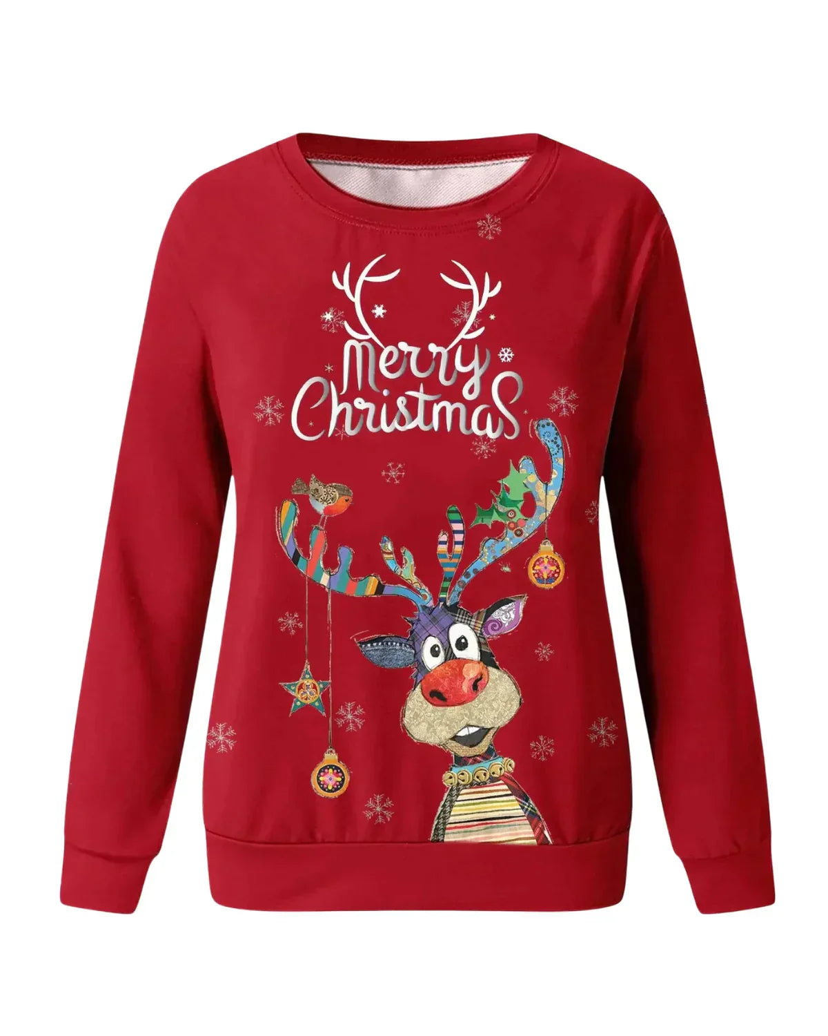 Kersttrui Warm Rood Groen Glans