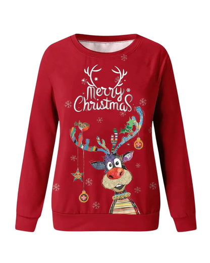 Kersttrui Warm Rood Groen Glans