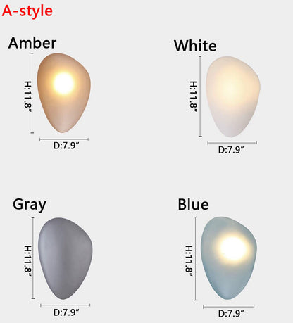 Moderne Glazen Wandlamp met Sfeervolle Ovale Kap – Stijlvolle Minimalistische Verlichting voor Hal Slaapkamer Woonkamer