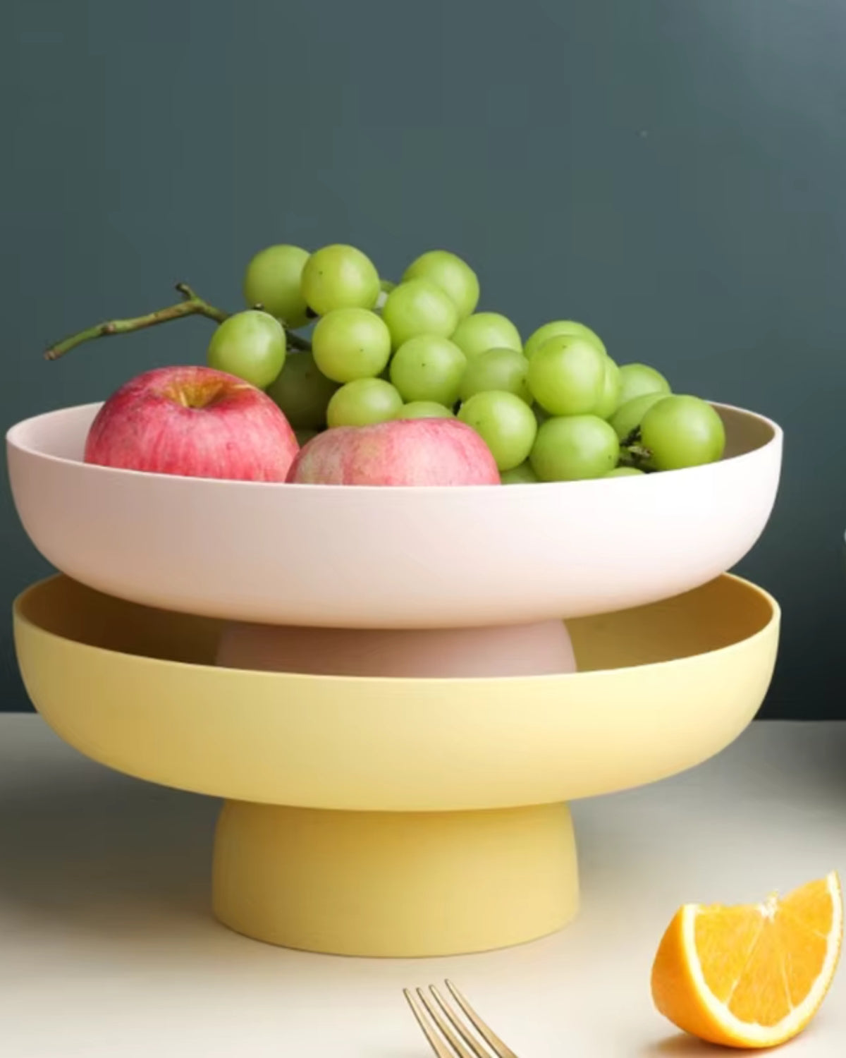 Vintage Serveerkom Retro Stijl Pastelkleuren Keramiek Grote Schaal Salade Ontbijt Scandinavisch Interieur Tafelaccessoire
