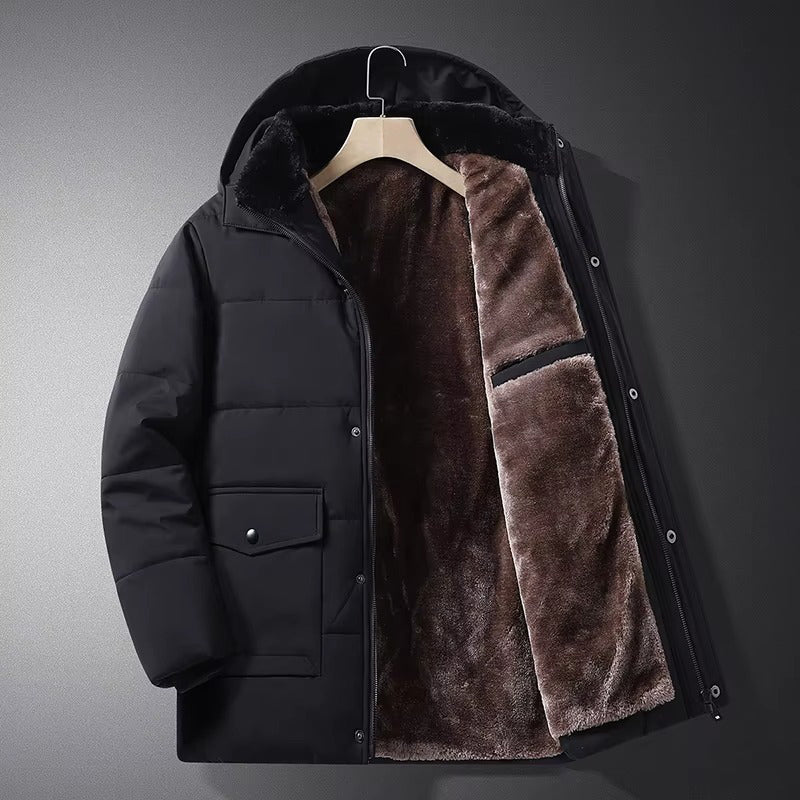 Heren Winterjas WaterdichtWarm met Fleece Voering