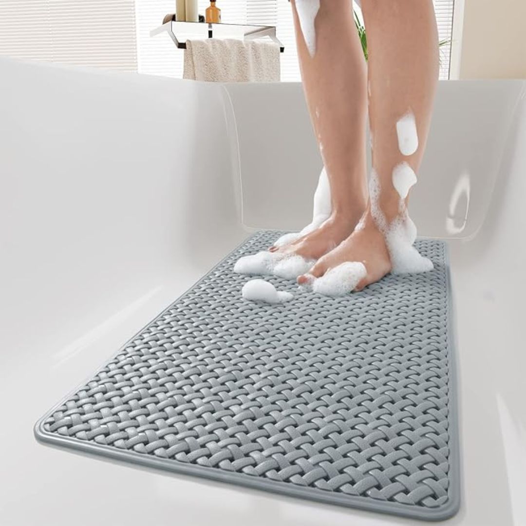 Antislip Badmat met Zuignappen voor Bad en Douche – Veilig, Gemakkelijk Schoon te Maken