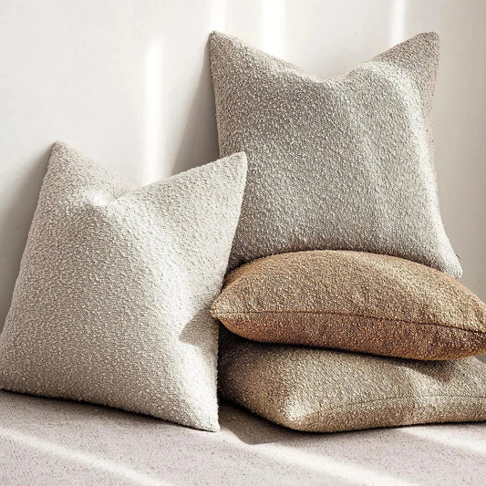Kussenhoes Bouclé Luxe 45x45 Zacht Minimalistisch Design