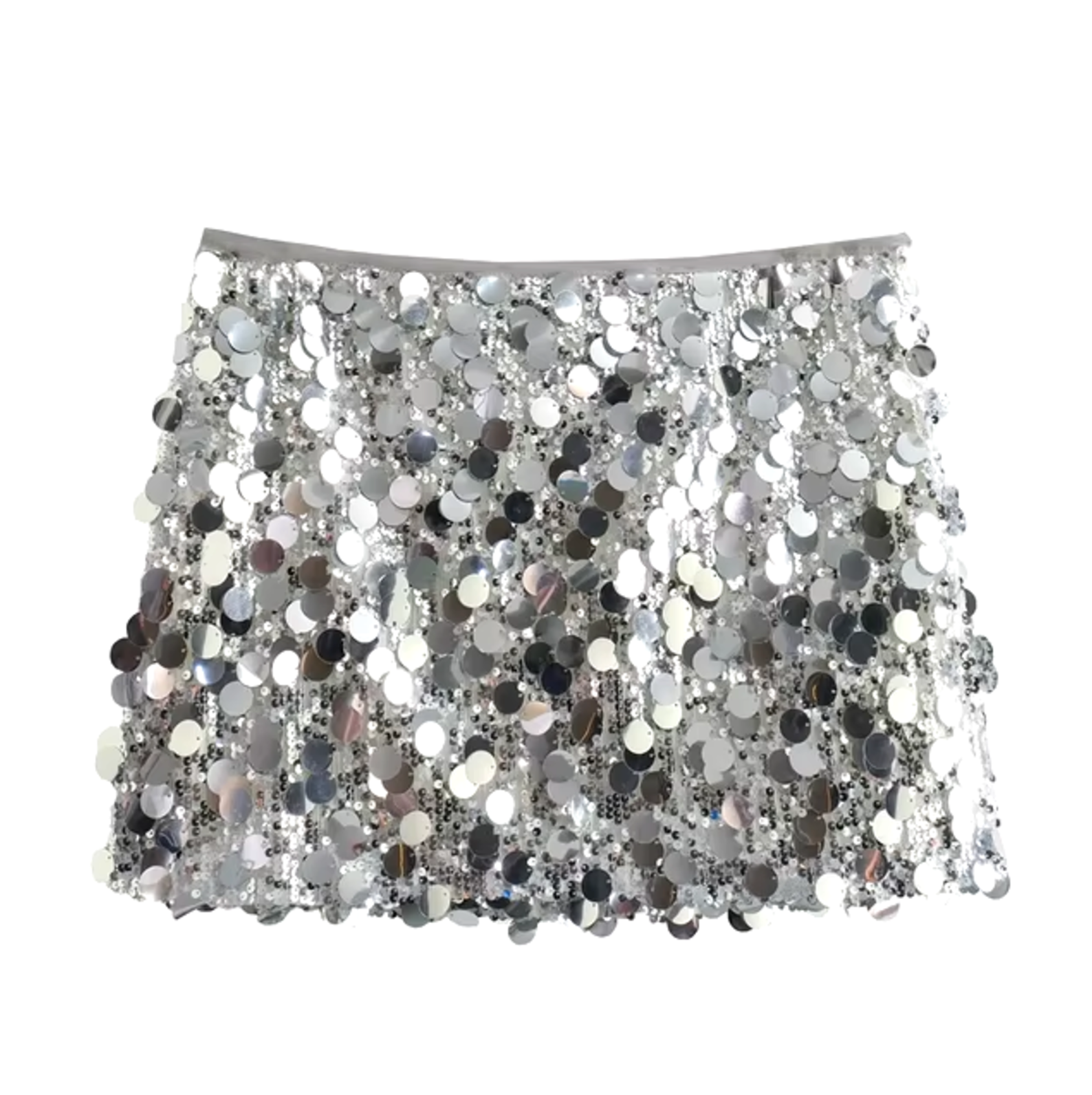 Korte Pailletten Minirok Glitter Partyjurk - StudioMarella