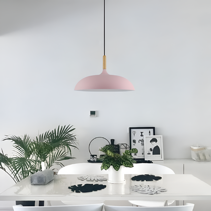 Hanglamp Hout IJzer Scandinavisch Japandi Rond E27 Ø35 Ø60 Eetkamer Keuken