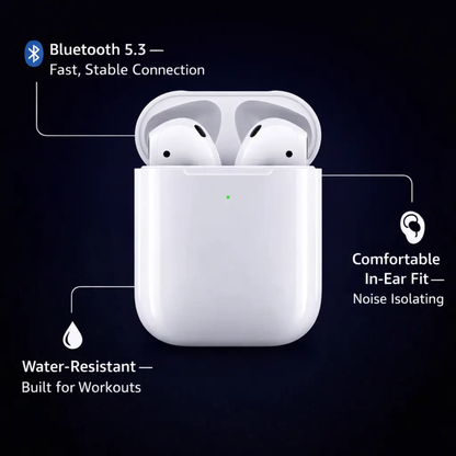 Draadloze Bluetooth Oordopjes met Oplaadcase – Compacte In-Ear Headset met Microfoon