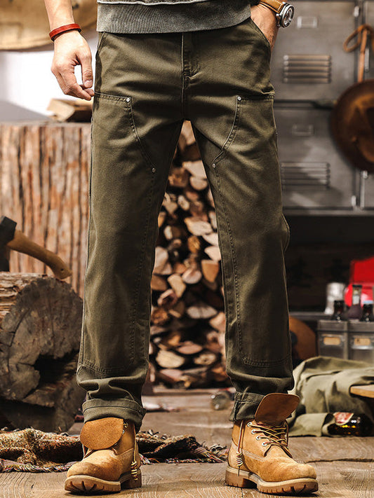 Heren Cargo Broek Straight Leg Utility Stijl - StudioMarella