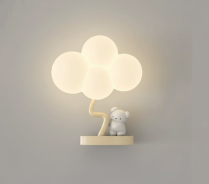 Kinderkamer Wandlamp met Sterren, Regenboog en Vliegtuig – Creatieve LED Verlichting voor Babykamer en Speelkamer
