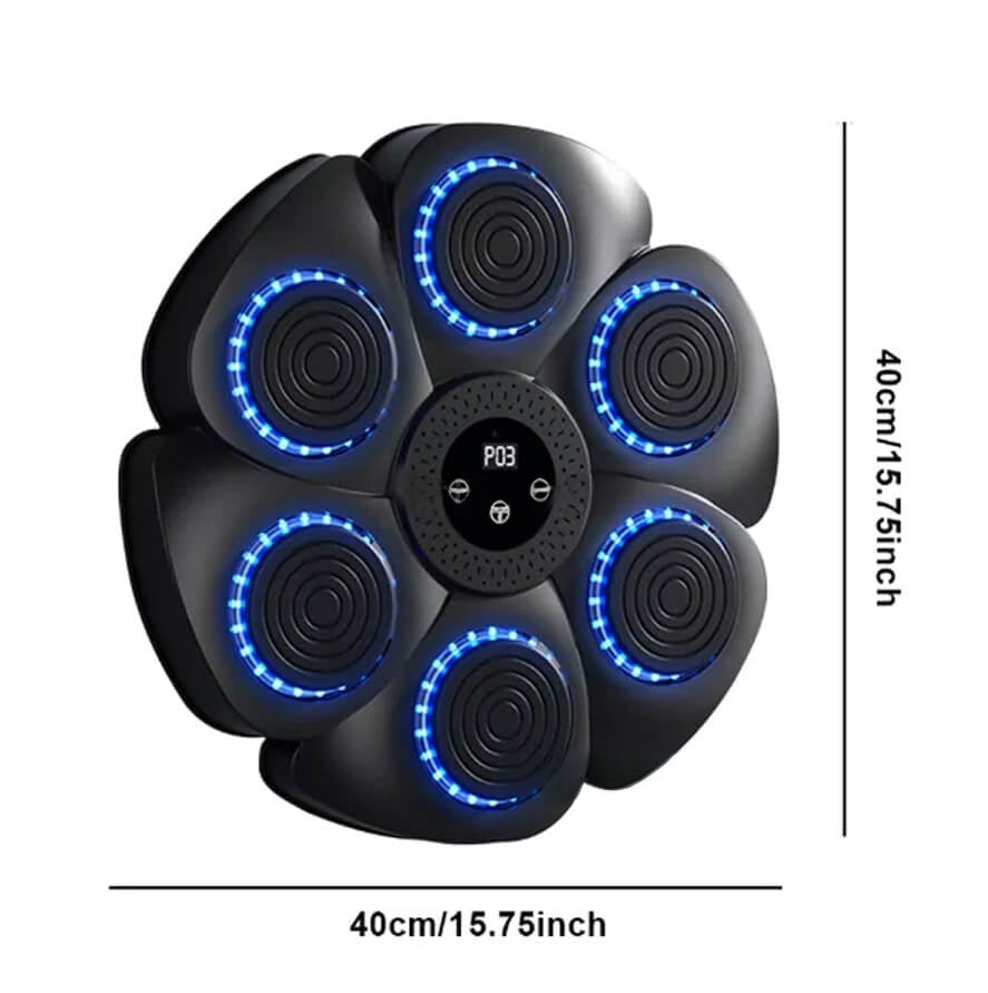 Muziek Bokszak met Targeting & Verlichting – Training Punching Pad met Ritmefunctie voor Thuis