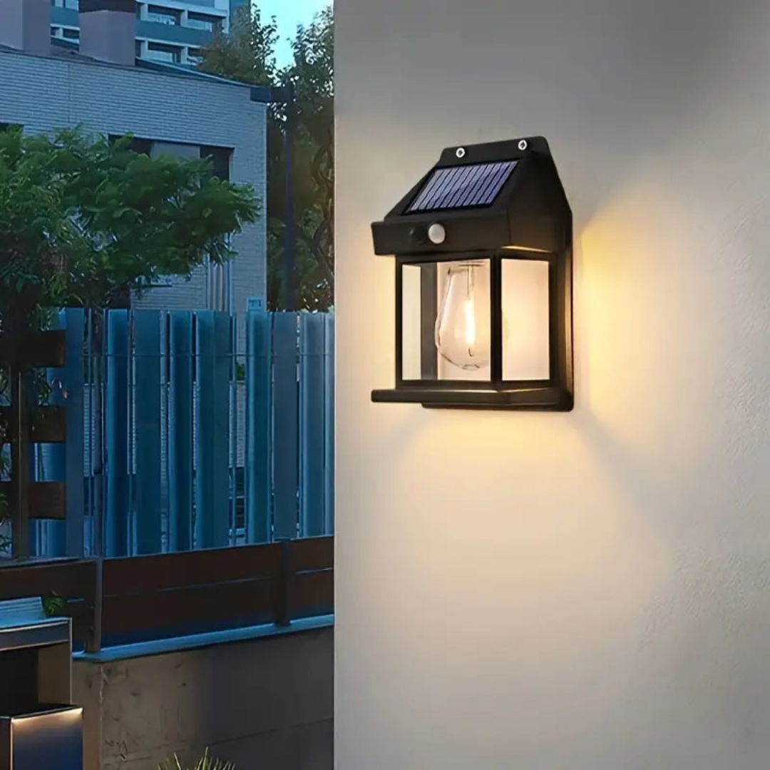 Solarlamp Buiten Bewegingssensor Scandinavisch Design 3W LED IP44 12 Uur