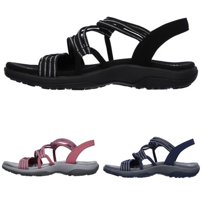 Zomersandalen met Kruisbandontwerp Elegante Damesandalen