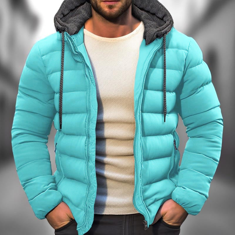 Heren Winterjas Gevoerd Sherpa Stijl Warm Gewatteerd - StudioMarella