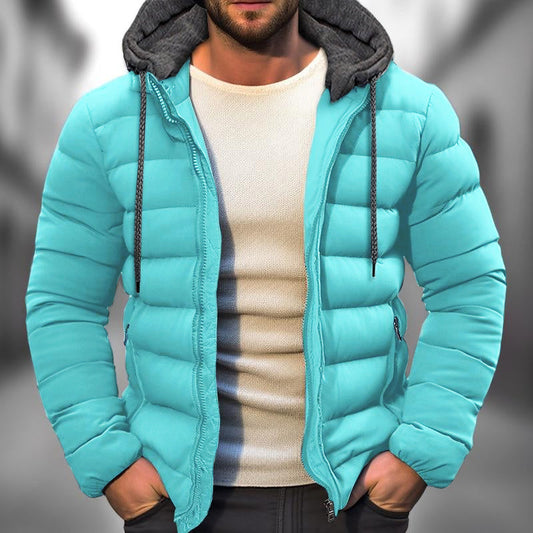 Heren Winterjas Gevoerd Sherpa Stijl Warm Gewatteerd - StudioMarella