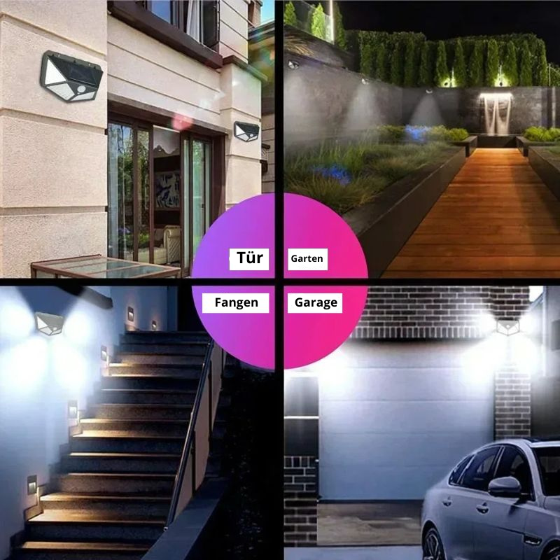 Zonne-Buitenlamp met Bewegingssensor – Waterdicht & 270° Bereik