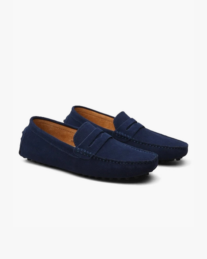 Leer Mokassin Heren Schoen Comfortabel Suède Slip On - StudioMarella