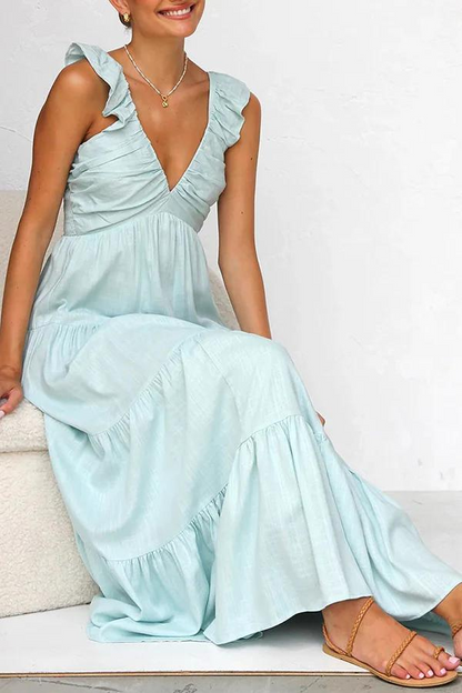 Maxi Jurk Luchtig Elegante Lagen Zomerjurk