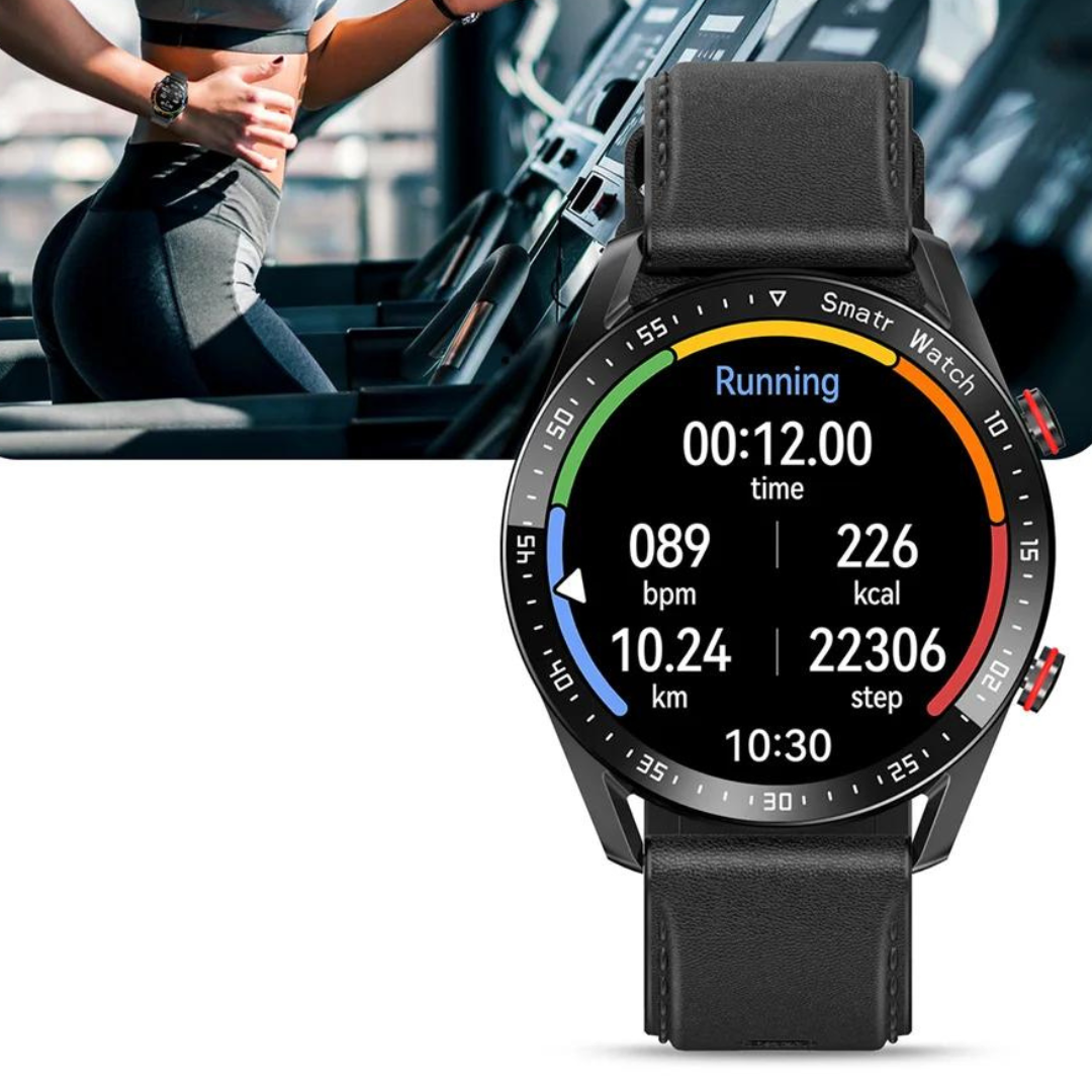 Smartwatch met Lautsprecher, Bluetooth en Fitnessfuncties – Luxe Design voor Sport en Dagelijks Gebruik