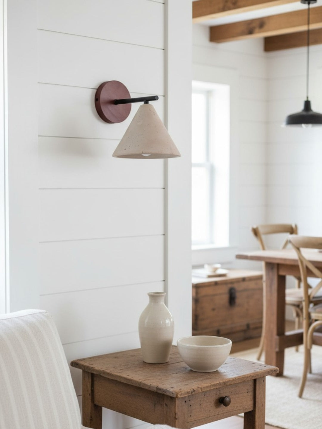 Travertijn Wandlamp Taps Toelopend Design Minimalistische Accentverlichting Slaapkamer Woonkamer