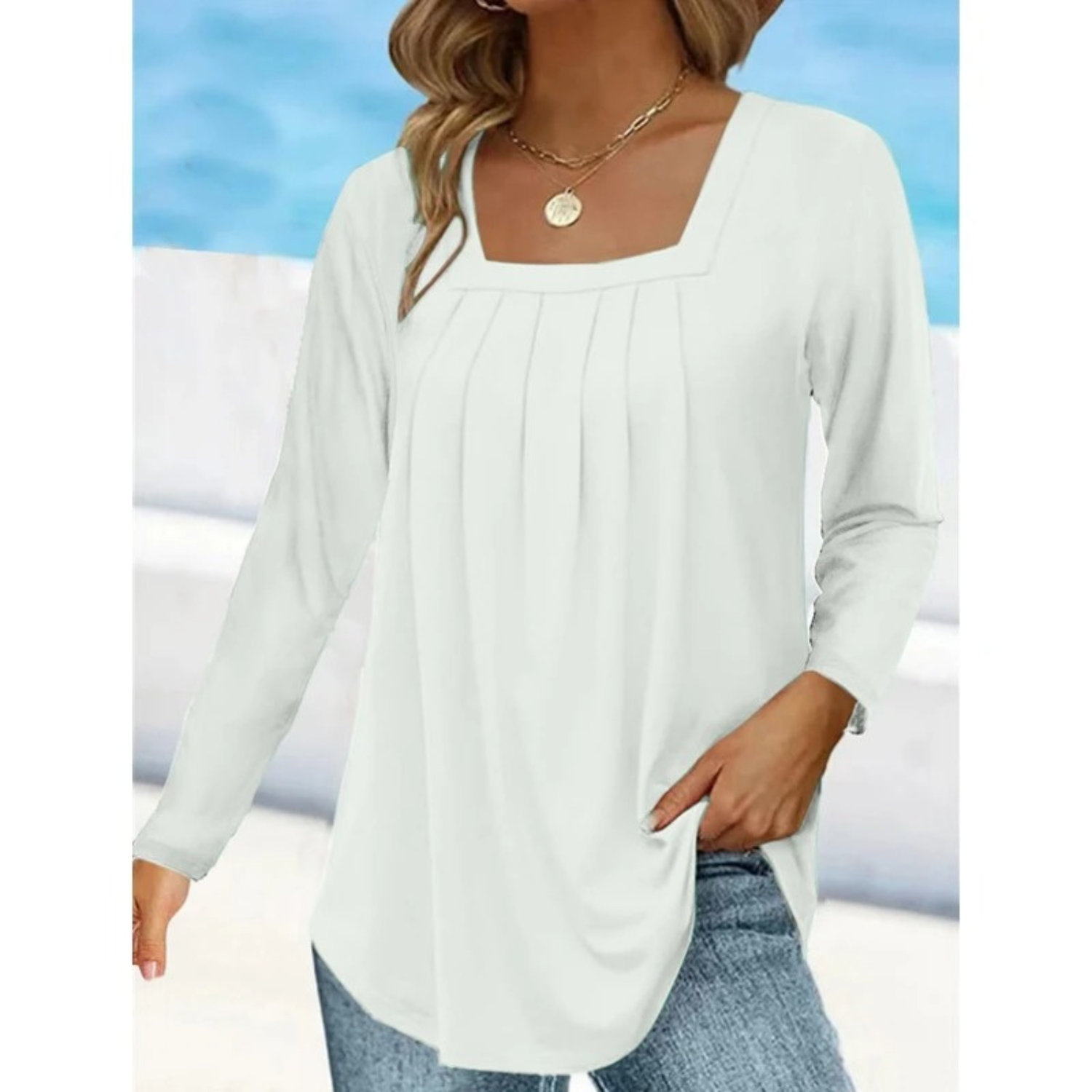 Lange Mouw Shirt voor Vrouw Elegant en Stijlvol - StudioMarella