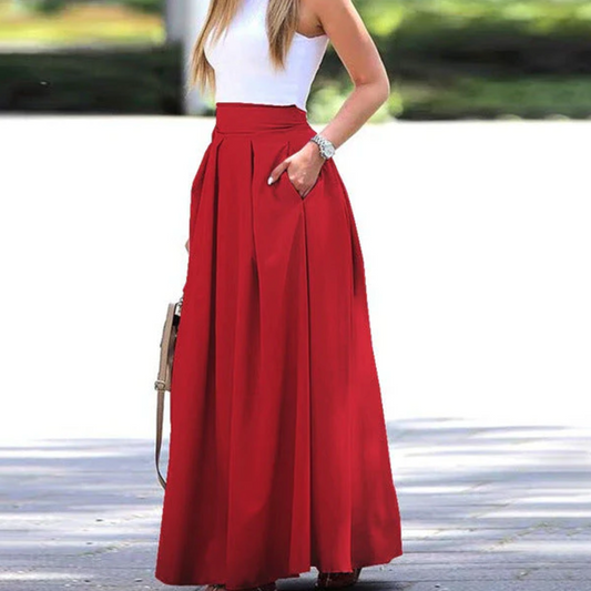 Luchtige Plooirok Hoge Taille Zomerjurk - StudioMarella