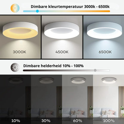 LED plafondlamp rond acryl ijzer lage ruimtes hal slaapkamer woonkamer moderne opbouwlamp minimalistische plafondverlichting