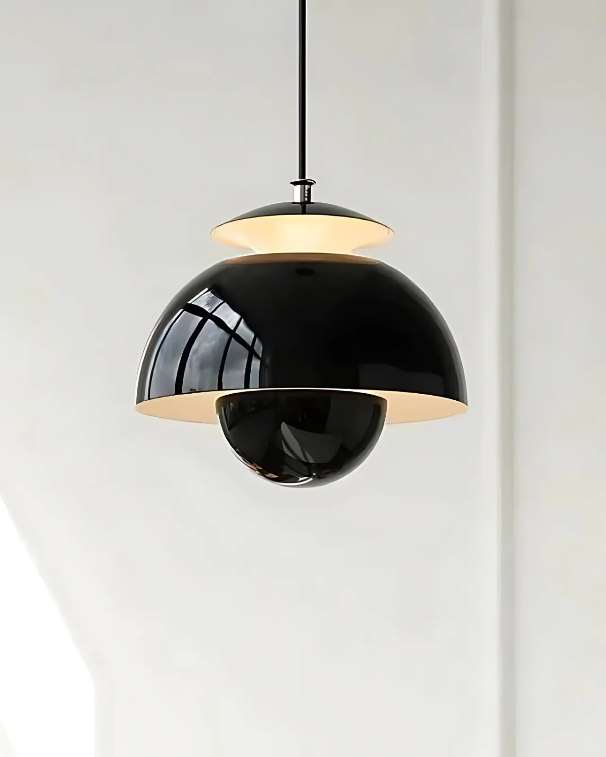 Minimalistische Hanglamp Wit Rond Design Scandinavisch Interieur Eetkamer Slaapkamer Woonkamer Sfeerverlichting