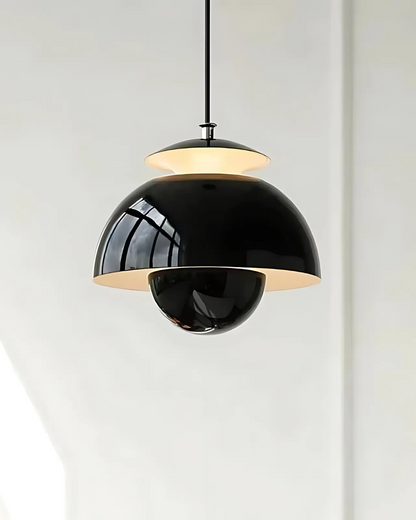 Minimalistische Hanglamp Wit Rond Design Scandinavisch Interieur Eetkamer Slaapkamer Woonkamer Sfeerverlichting