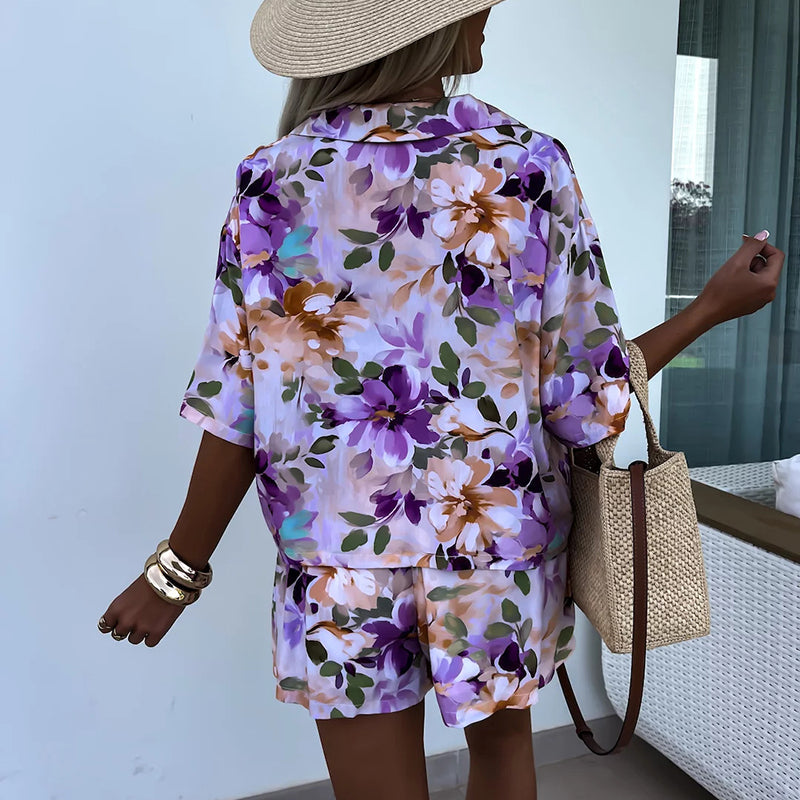 Vrouwelijke Zomeroutfits Losse Sets Met Print
