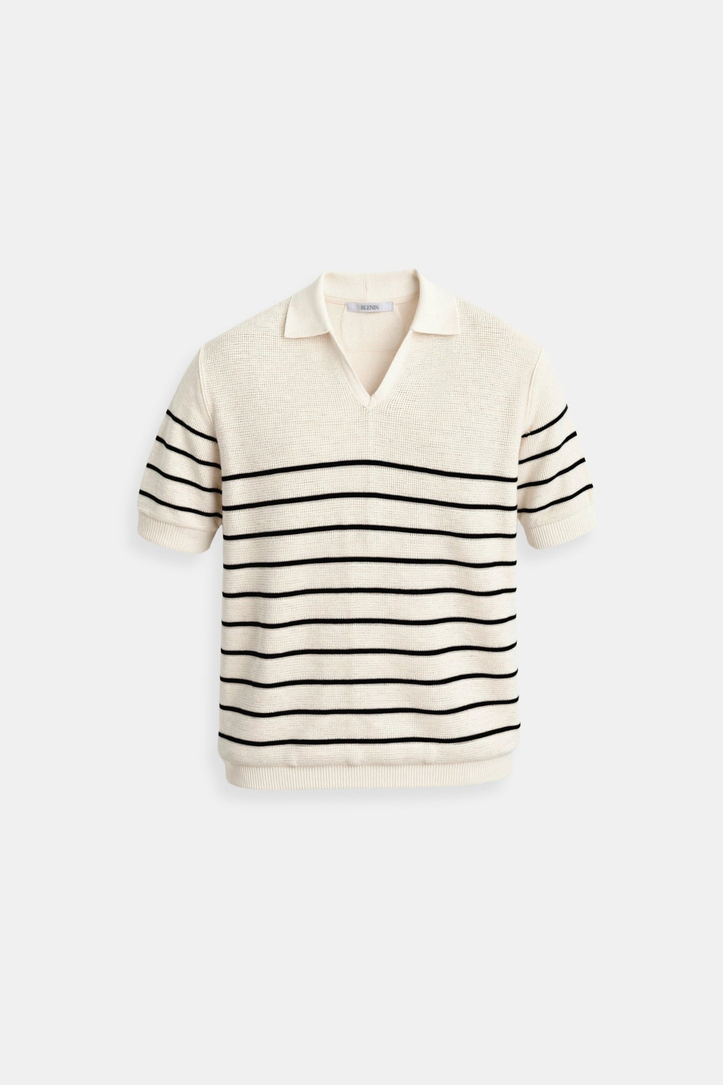 Heren Poloshirt Korte Mouwen Gestreept Casual Stijl