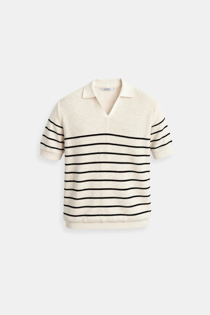 Heren Poloshirt Korte Mouwen Gestreept Casual Stijl